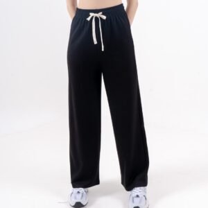AIJO| Valerie Cullote - Celana Panjang Wanita Loose Pants Kulot Basic Casual Hitam Bawahan Formal Nyaman