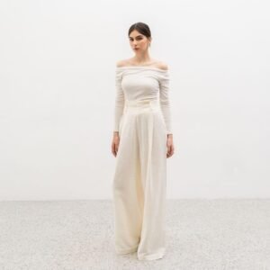 Joyce by AIJO [Premium] Caterine Linen Cullote - Loose Linen Pants - Celana Linen Panjang Wanita Highwaist